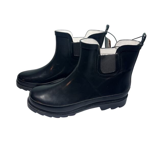Womens Rain Boots Garden Boots “Norty” Waterproof Spring Summer Black size 7 - Picture 1 of 15